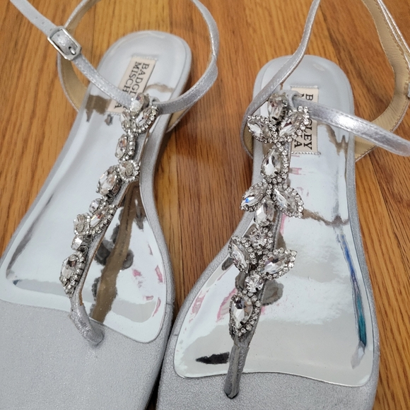 silver dress sandals for wedding Silver Short Heel Wedding Shoes Silver Rhinestone Dress Sandals T-Strap Low Heel Wedding Shoes
